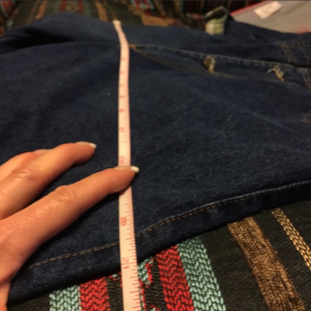 Denim and flannel plaid jumpsuit - Picture 8 of 10